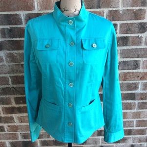 Jones New York Stretch Military/Utility Style Jacket M